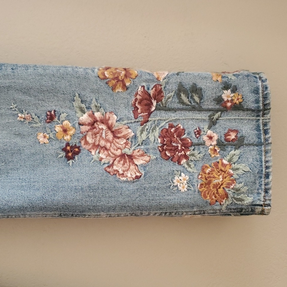 Stella Driftwood Embroidered Jeans